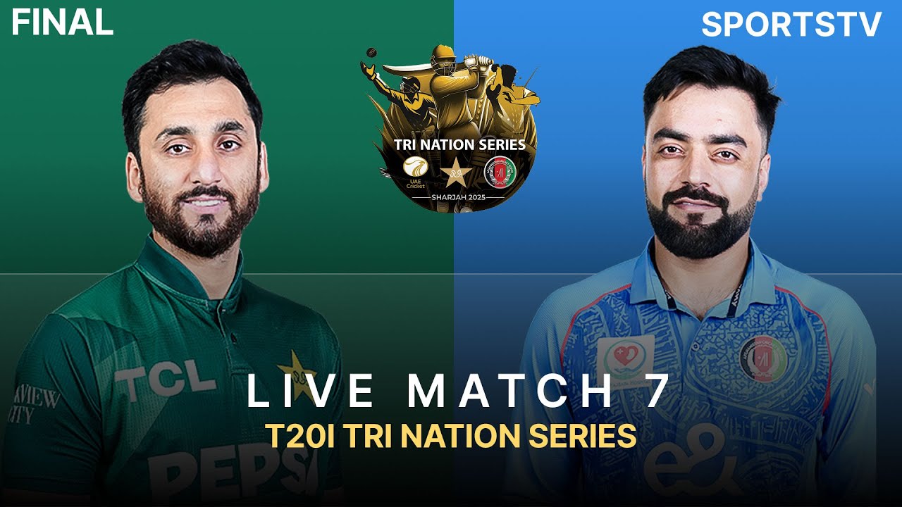 Live | Pakistan vs Afghanistan | T20I Tri Nation Series 2025 | Match 7 FINAL | ECB | M3Q1K