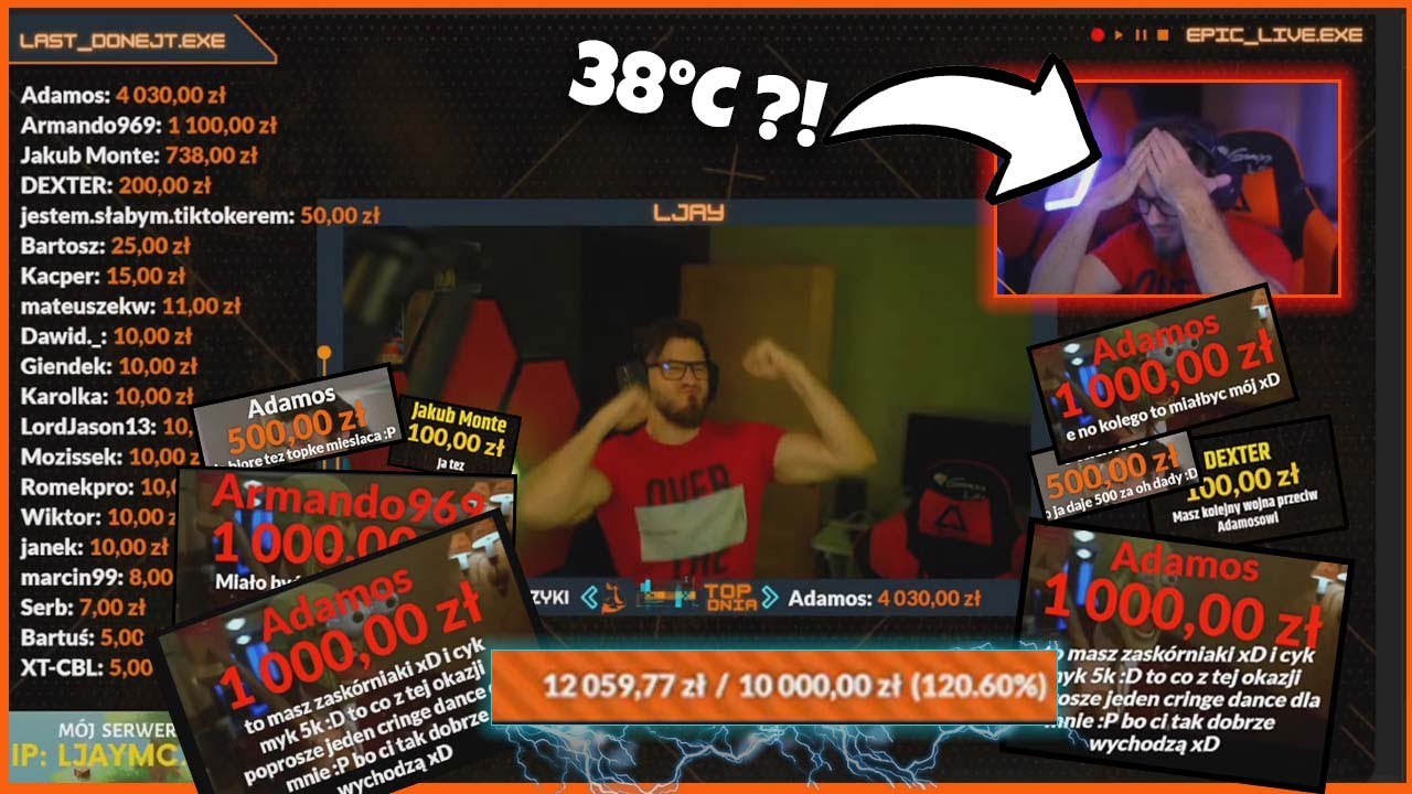Ten LIVE przebił LEGENDARNĄ WOJNĘ DONATE? Chyba XD