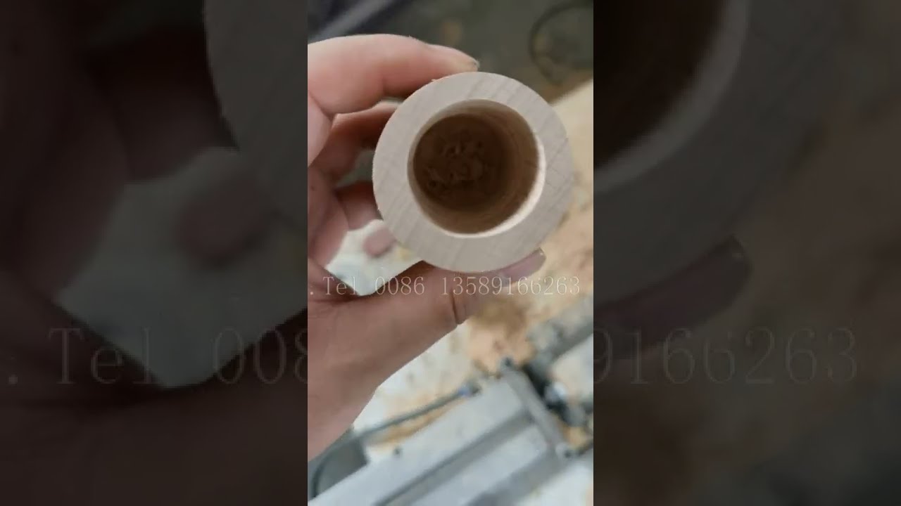 wooden cylinders punching holes