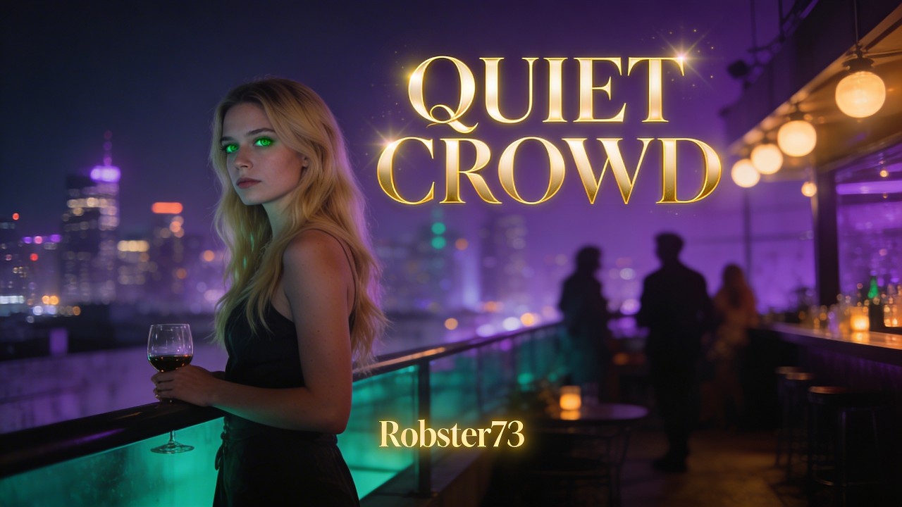 Robster73 - Lyric Video - Quiet Crowd (Chill Deep House Visualizer)