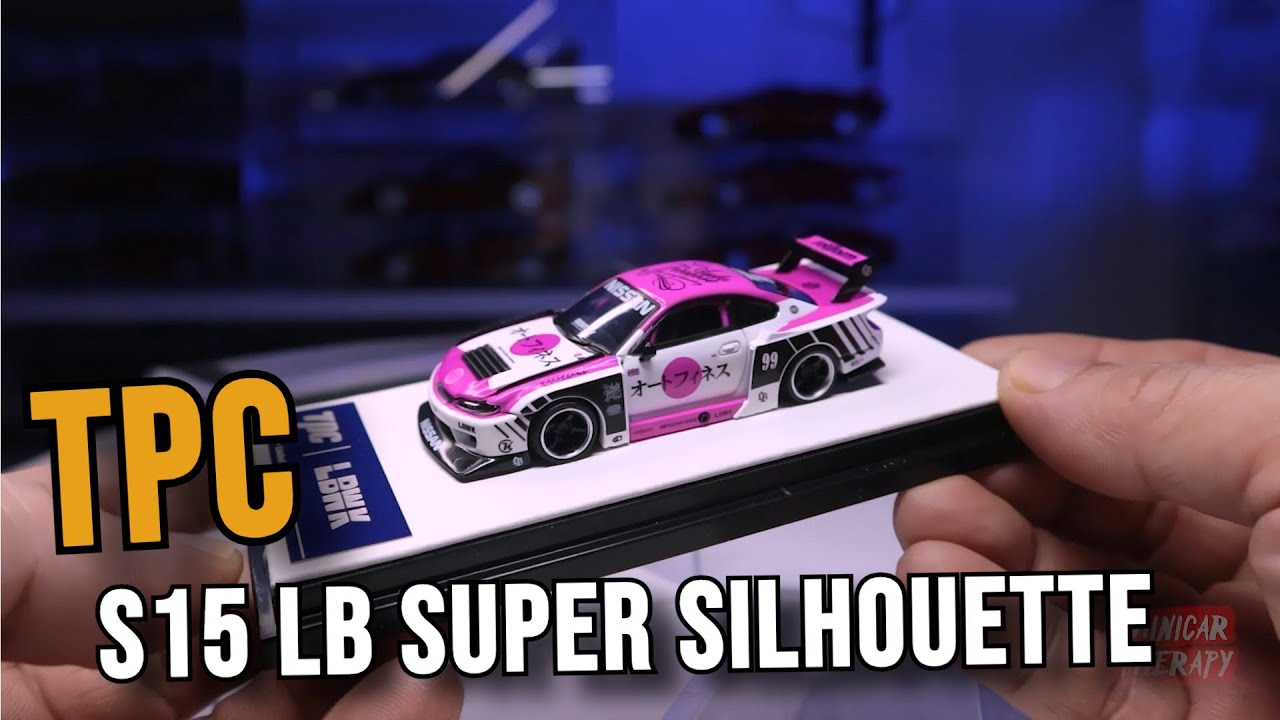 ANOTHER S15 LBWK NON MINI GT, TPC NISSAN S15 LB SUPER SILHOUETTE LIBERTY WALK PINK/PURPLE