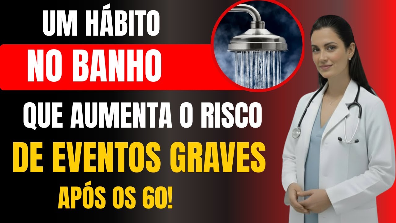 Neurologista faz alerta sério: certos hábitos no banho elevam o risco de AVC — saúde do idoso
