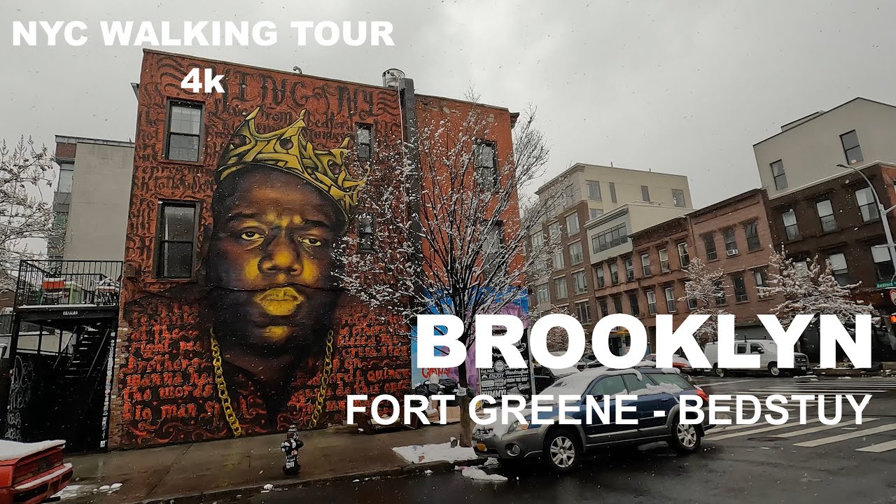 NEW YORK CITY Walking Tour (4K) BROOKLYN - Fort Greene - BedStuy