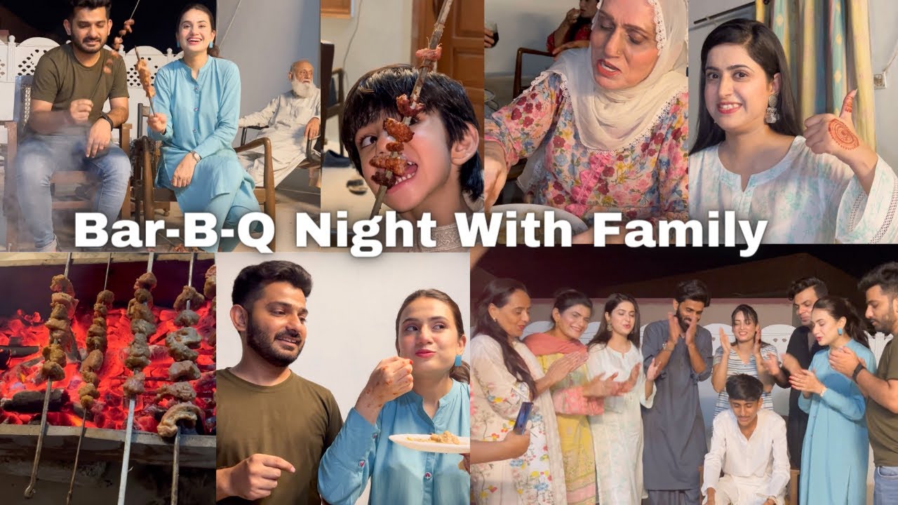 BAR-B-Q Night With Family 😍🍗| New Bhabhi made food for the first time 😀