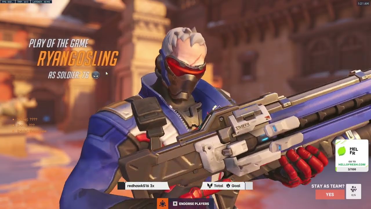 POTG! 24K DMG! 42-5 K/D! HUMAN AIMBOT! GALE SOLDIER 76 SEASON 10 GAMEPLAY OVERWATCH 2
