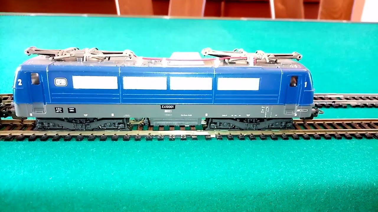 Lima DB E410 001 & DB Express train '60s,HO.
