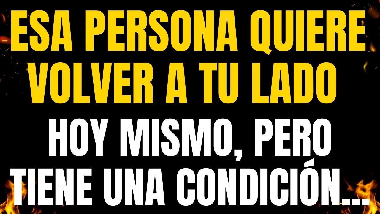 💌❤️¡MENSAJES DE LOS ÁNGELES PARA TI! ESA PERSONA QUIERE VOLVER A TU LADO HOY MISMO, PERO TIENE UNA