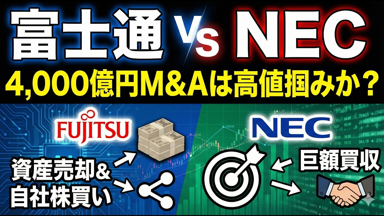 【富士通 vs NEC】最高益を支える強固な参入障壁と巨額M&A「高値掴み」の減損リスク