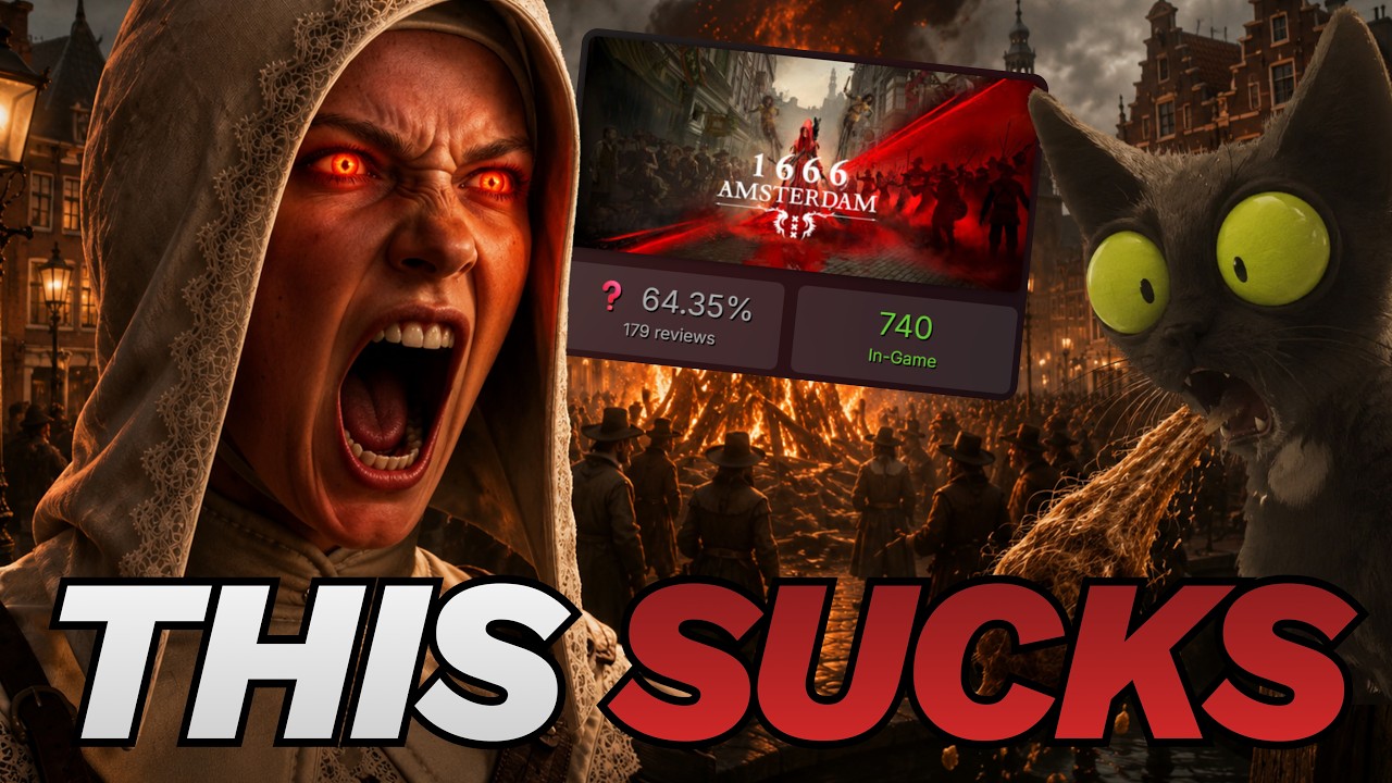 Игра про ведьм 1666: Amsterdam ПРОВАЛИЛАСЬ в Steam! Игровые СМИ АТАКУЮТ разработчиков за использо...
