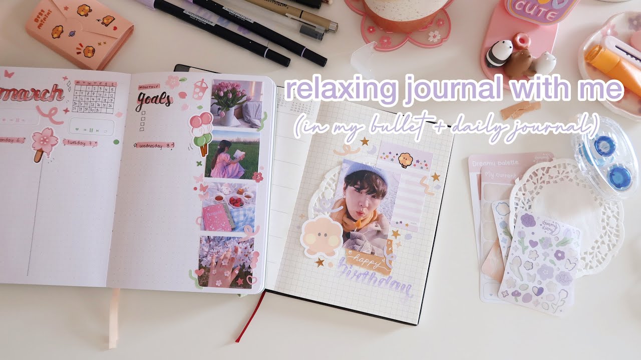 journal with me 🌷 bullet journal + daily journal (march 2023)