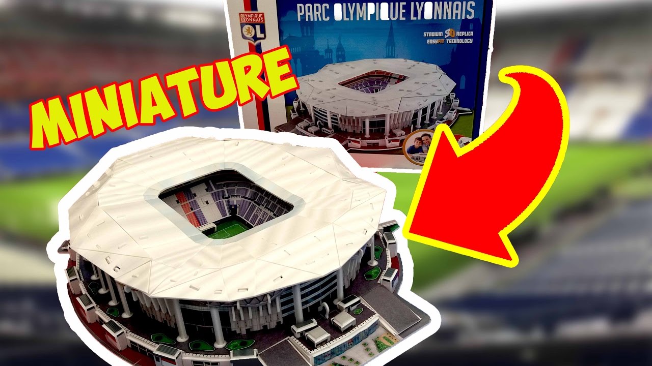 CONSTRUCTION MAQUETTE PARC OLYMPIQUE LYONNAIS GROUPAMA STADIUM NANOSTAD