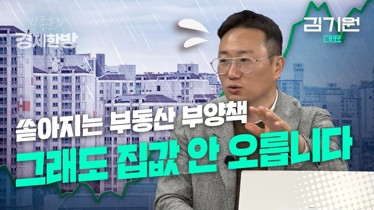 쏟아지는 부동산 부양책.. 그래도 집값 안 오릅니다 (김기원 대표 2부)