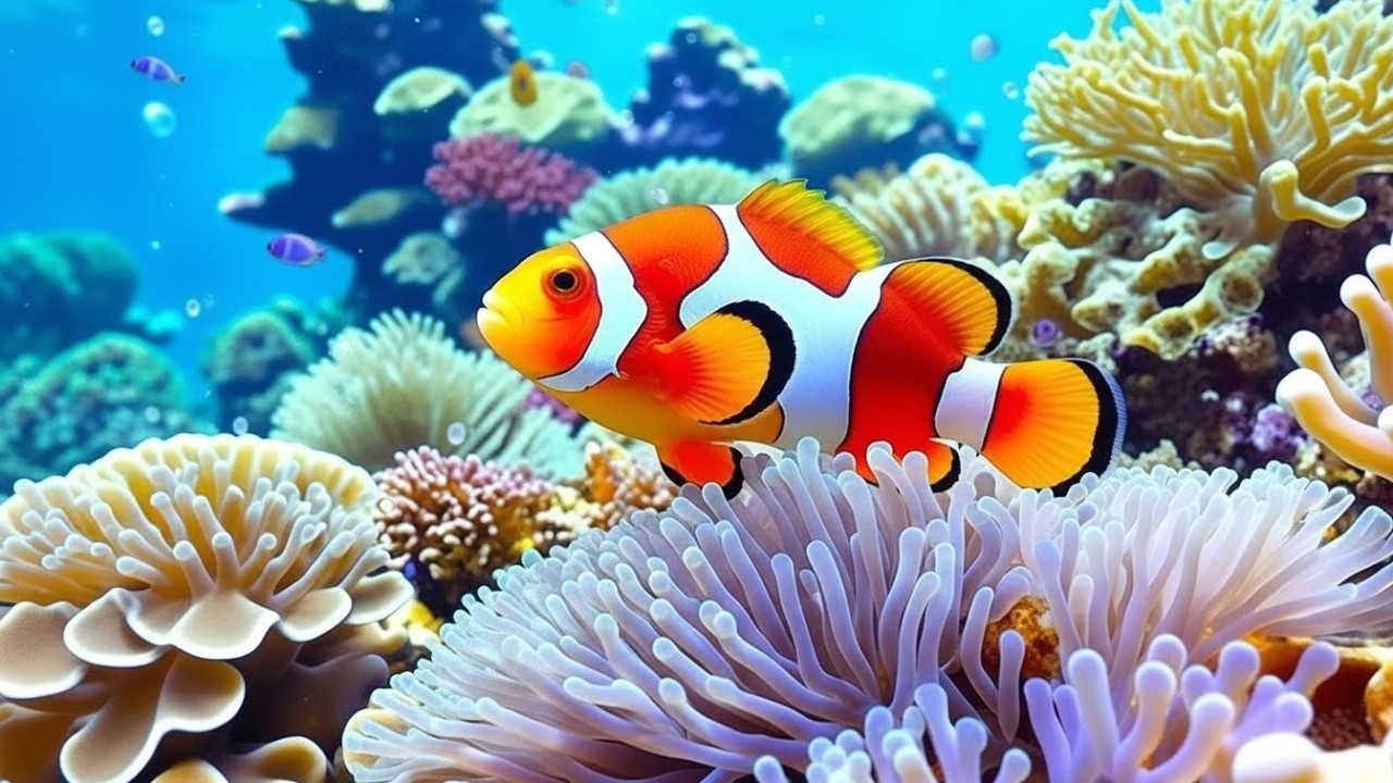 Stunning 4K Aquarium Video | Tropical Fish Tank, Coral Reef Colors & Relaxing Sleep Sounds