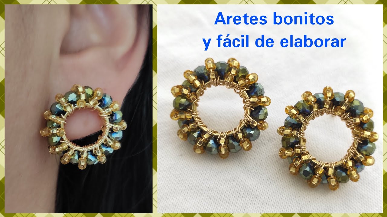 ✨Aretes de cristales y mostacillas✨