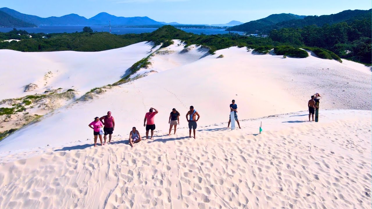 DUNAS DA JOAQUINA Florianópolis Lagoa da Conceição PRAIA DA JOACA Santa Catarina FLORIPA SC DRONE 4K