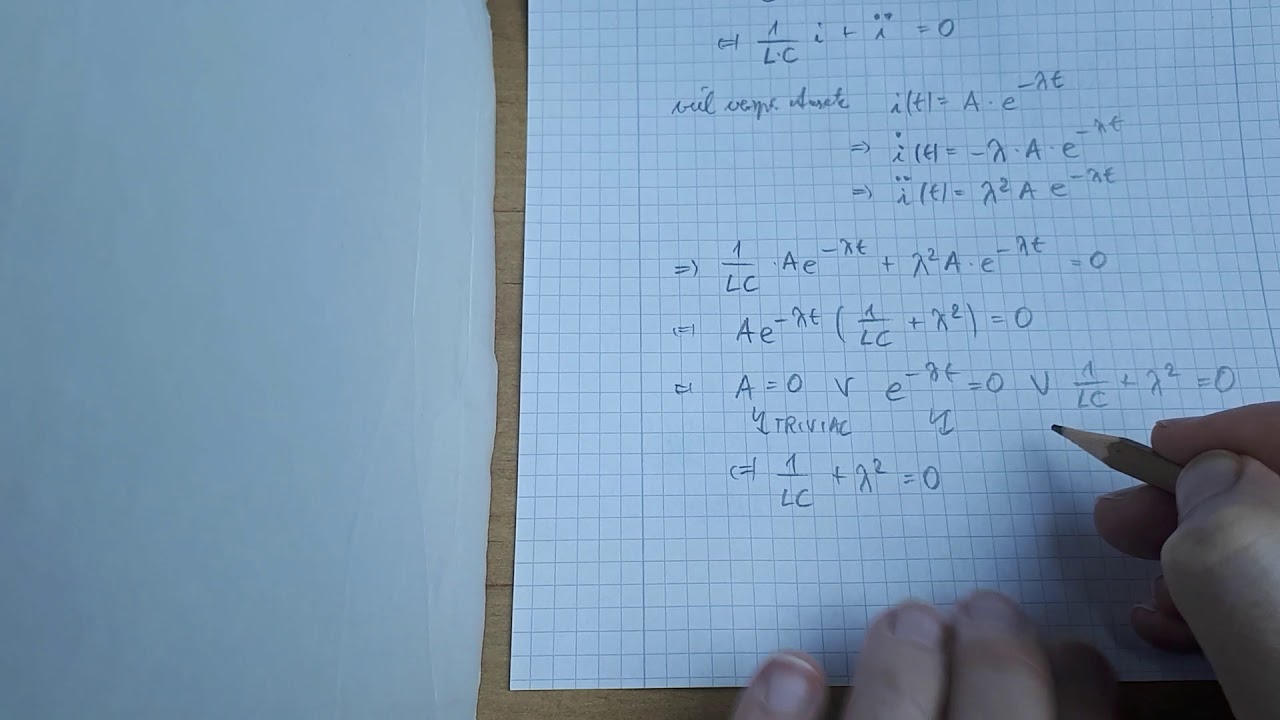 Eigenfrequenz eines Schwingkreises - Thomson komplexe Lösung