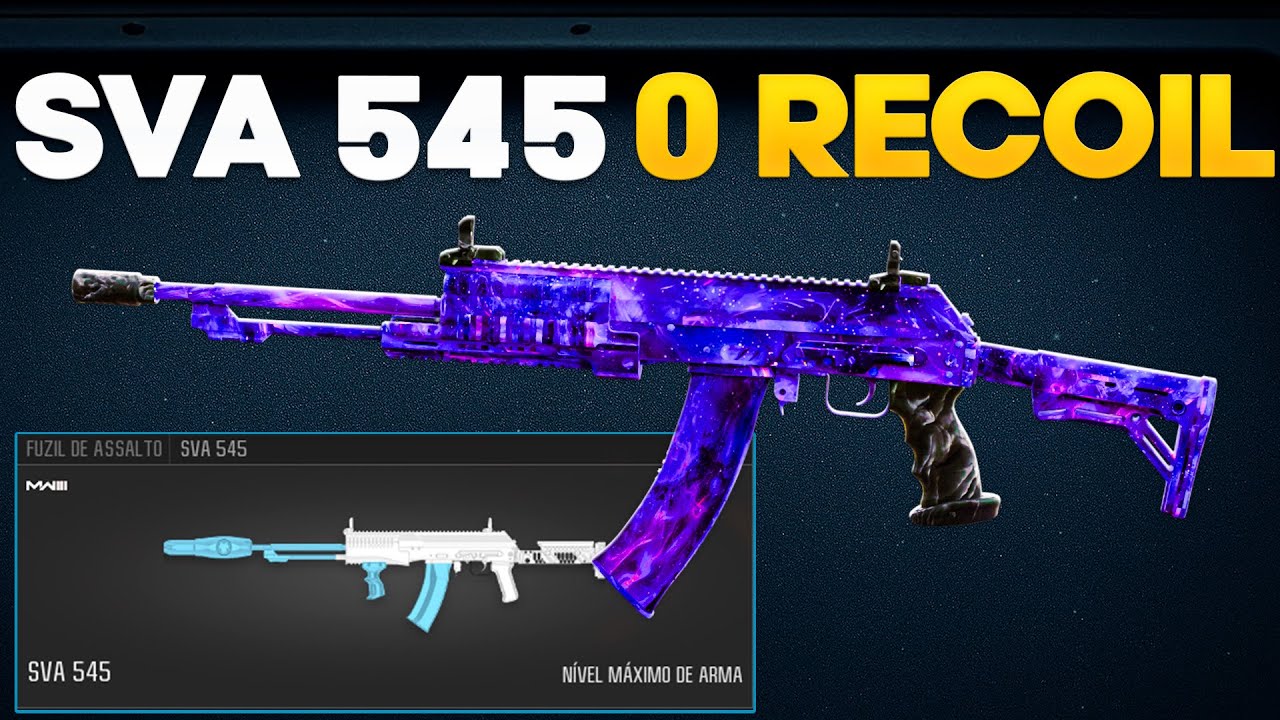 SVA 545 ZERO RECOIL &eacute; MUITO FORTE no WARZONE com esse LOADOUT!!