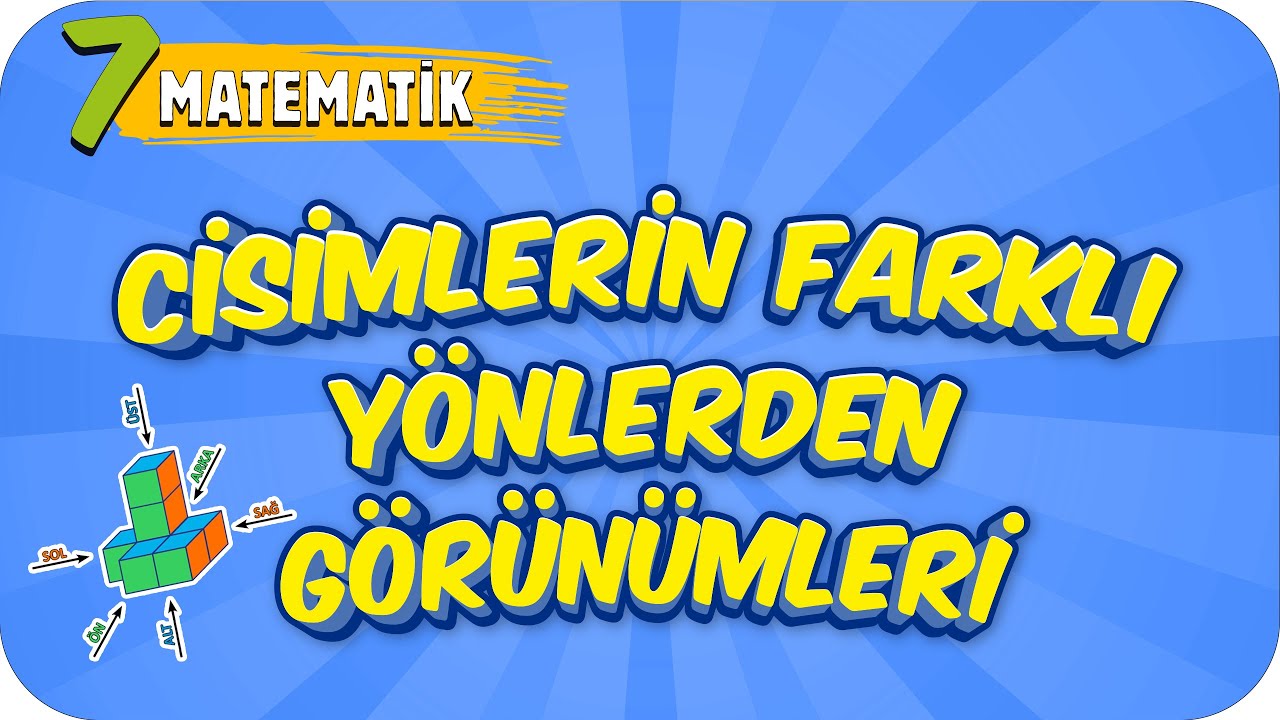 7. Sınıf Matematik: Cisimlerin Farklı Yönlerden Görünümü #2022