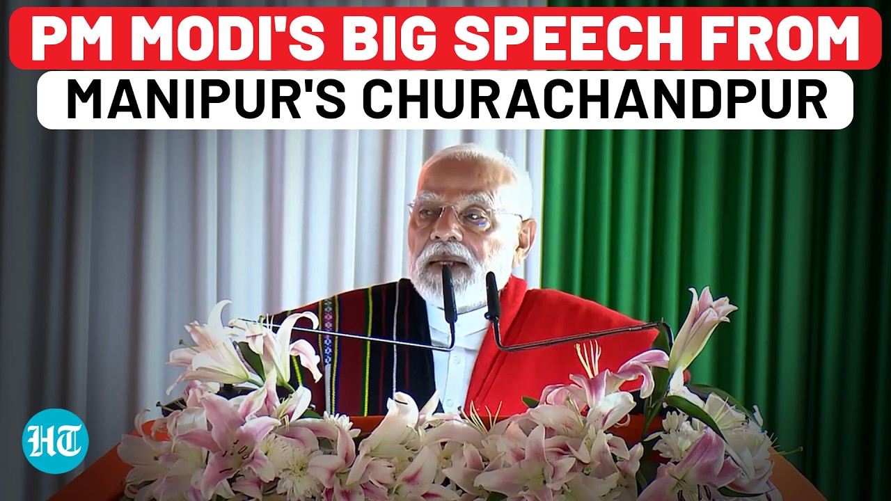 PM Narendra Modi In Manipur: PM Modi Sends Strong Message From Churachandpur, Hails Harmony | FULL