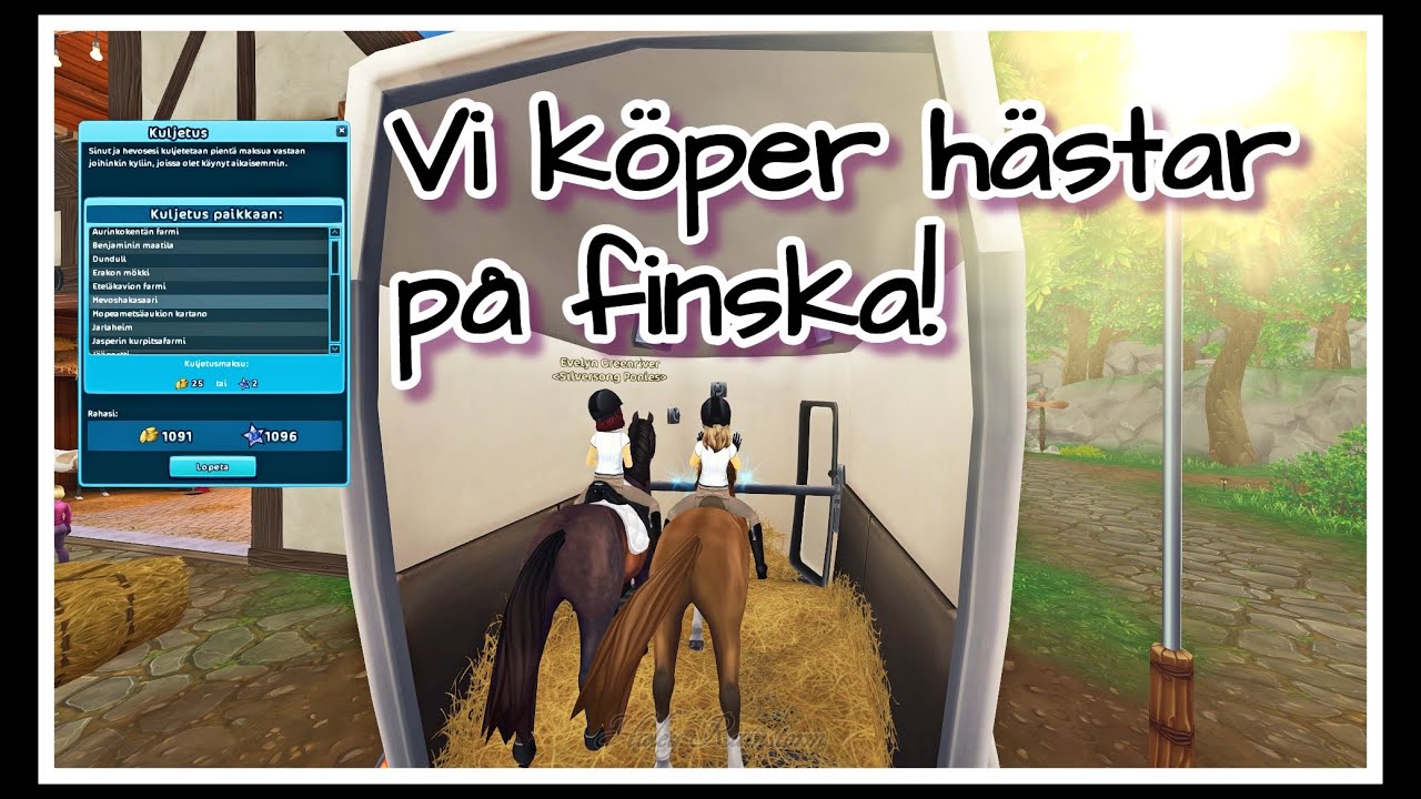 Vi köper hästar på finska