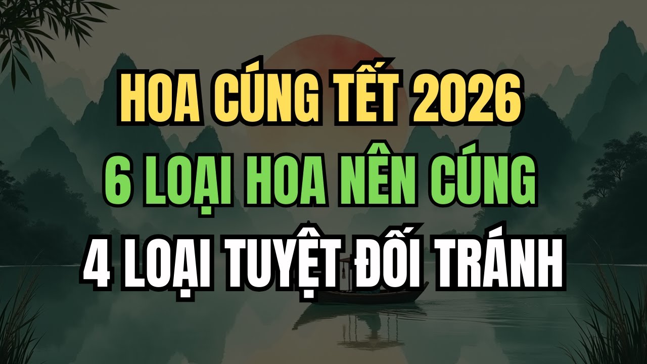 6 Loài Hoa Nên Cắm, 4 Loài Hoa Cần Tránh Trên Bàn Thờ Năm 2026 – Giữ Phúc, Tránh Hao Lộc