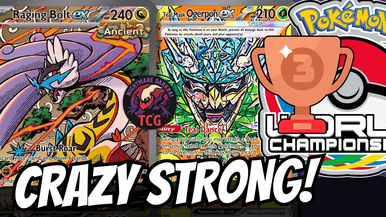 Raging Bolt ex CRUSHED Worlds – 3rd Place Deck! 🏆 | Pokémon TCG Decklist & Gameplay