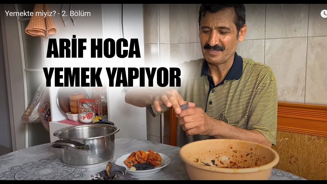 ARİF HOCA YEMEK YAPIYOR - RIDVAN KEVREK YEMEK YARIŞMASI