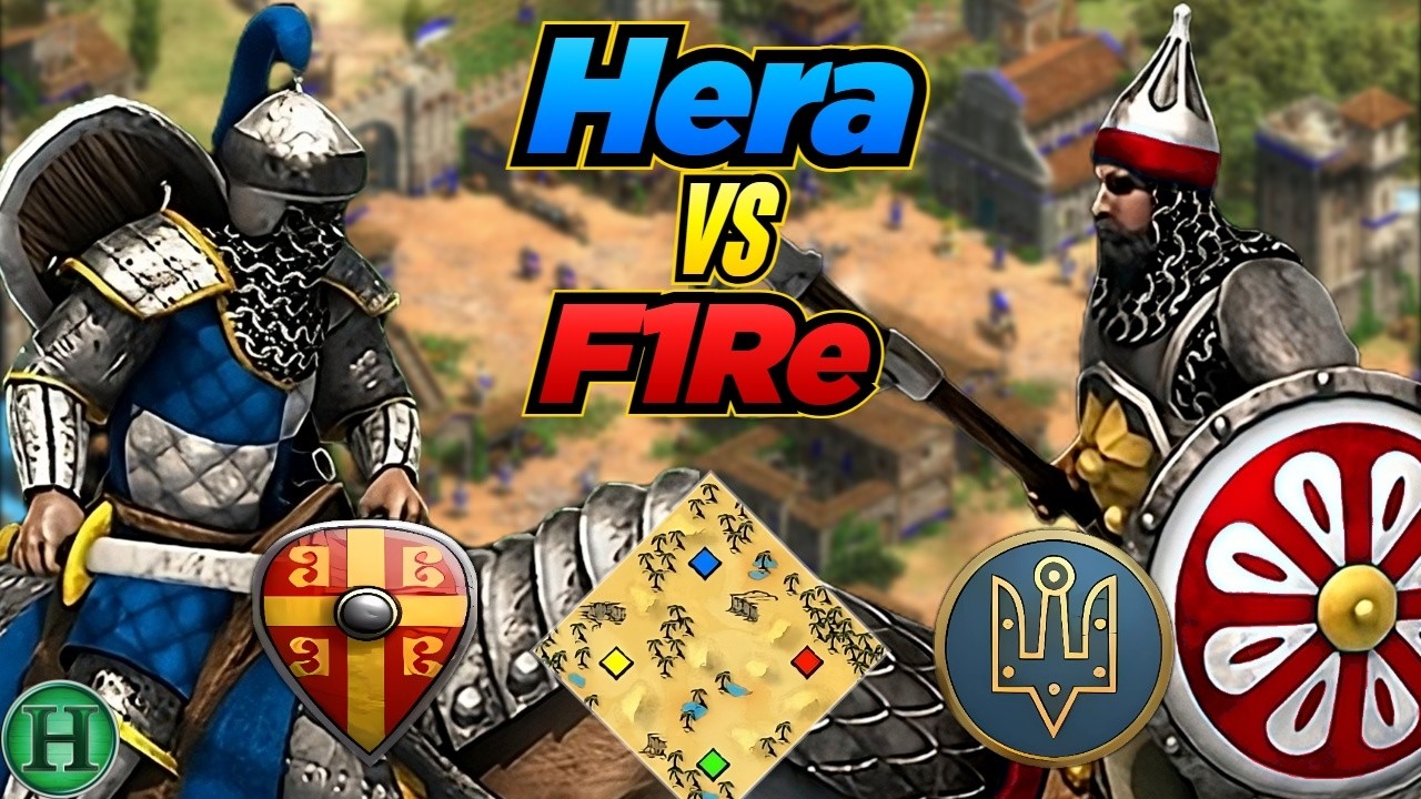 Byzantines vs Slavs | 1v1 Arabia | vs F1Re | AoE2