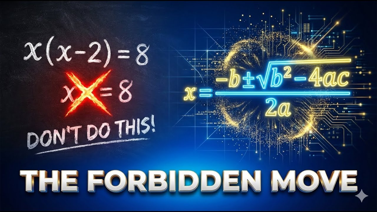 Quadratic Equations: The Trap, The Formula, and The Shortcut