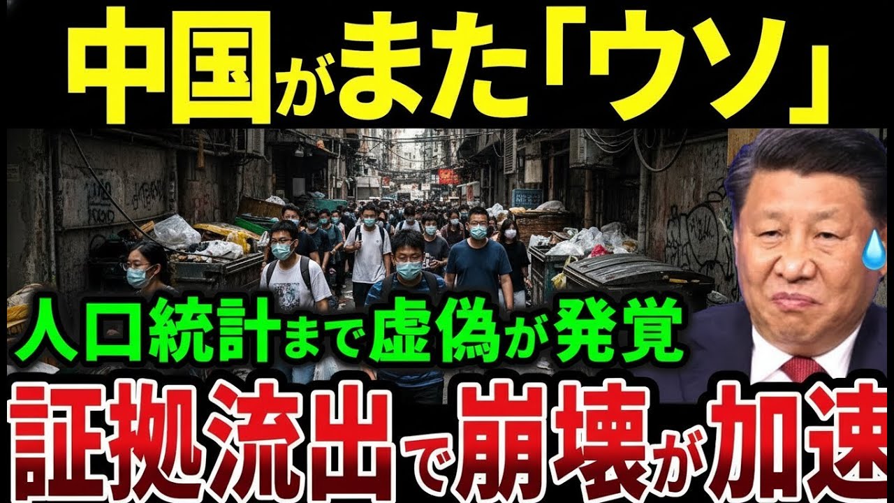 【証拠あり】中国人口データに疑惑？統計問題が経済不信を招く理由