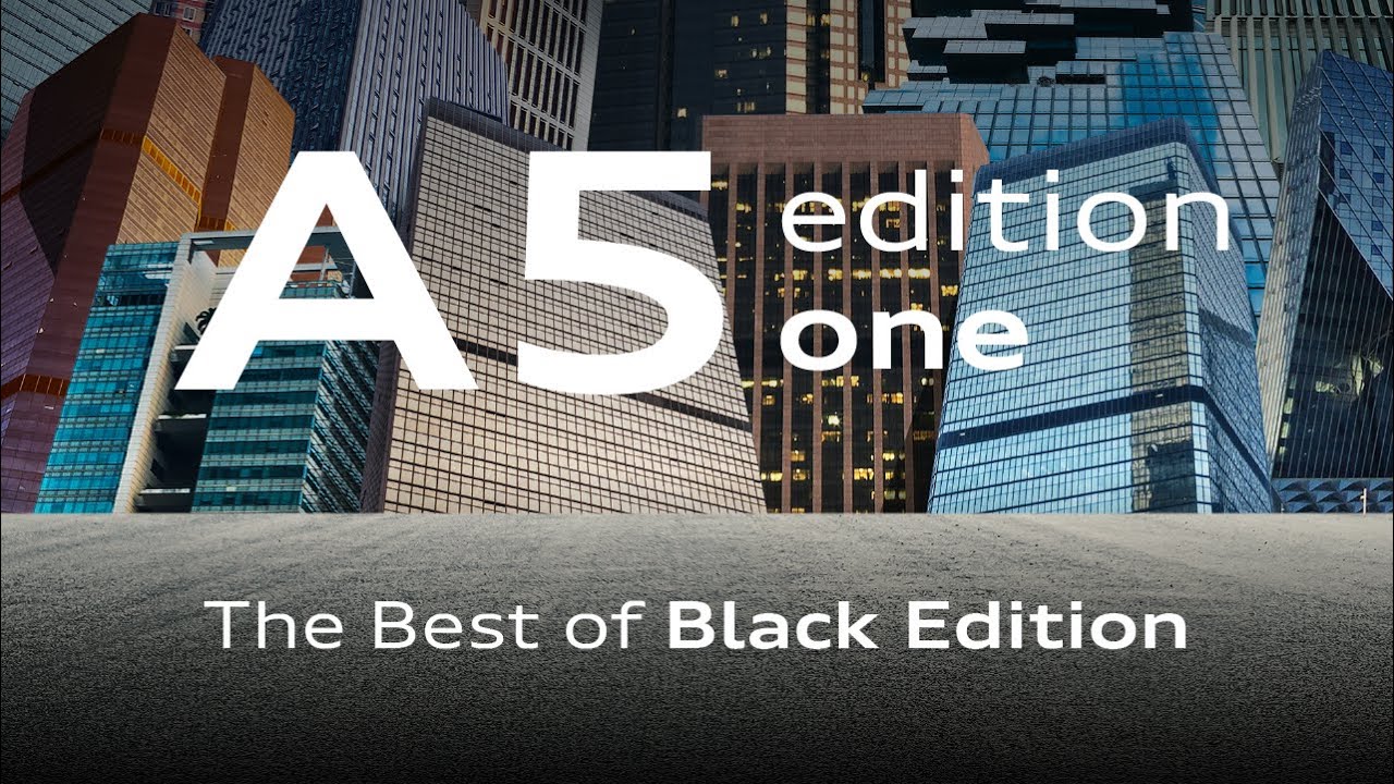 Audi A5 edition one | The Best of Black Edition