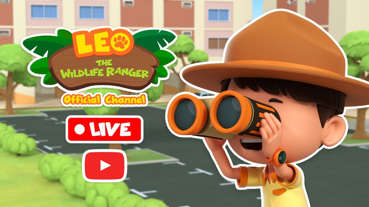 🔴 NEW Leo the Wildlife Ranger 3 HOUR LIVE STREAM  #live #new #animals