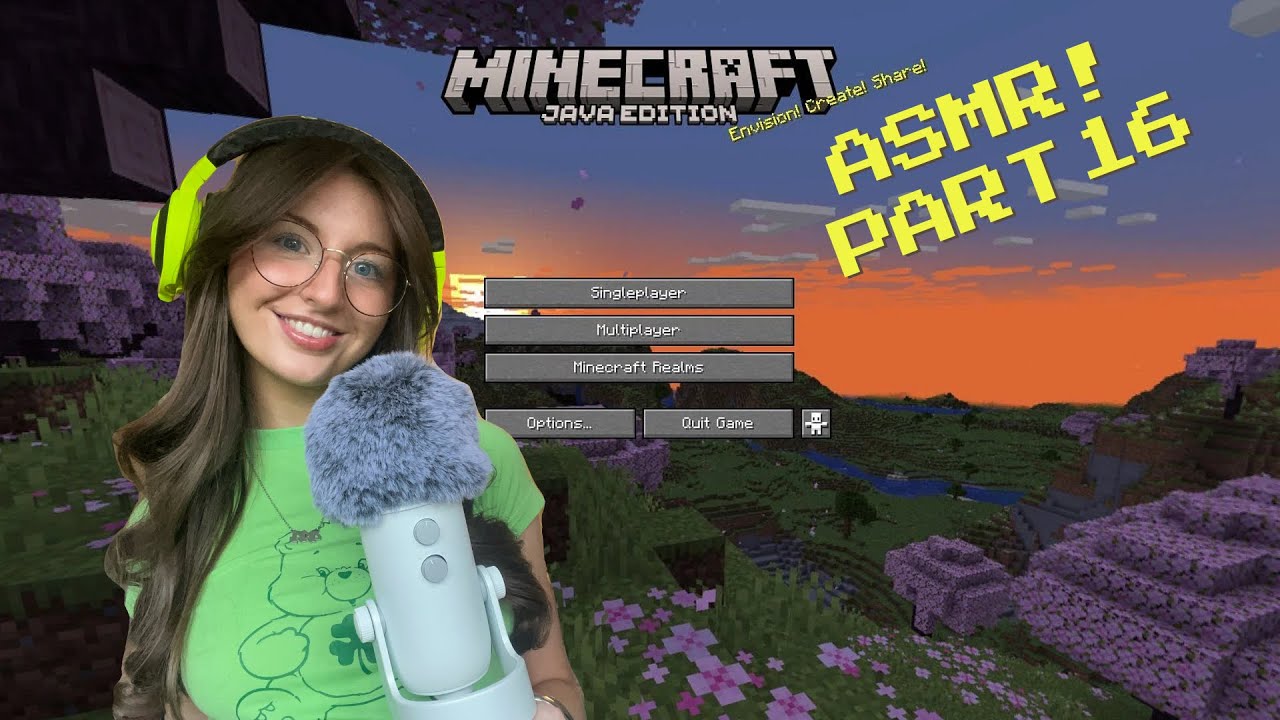 ASMR 1 hour+ Minecraft Gameplay⛏️ (PS5 controller sounds, whispers, mic scratching)
