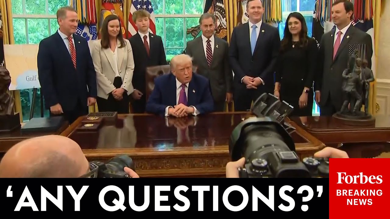 BREAKING NEWS: Trump Takes Questions From Reporters After Signing Raft Of New Executive Orders