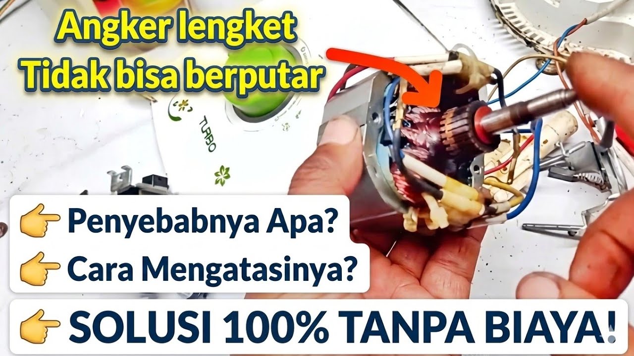 Cara mengatasi angker blender lengket tidak bisa berputar 