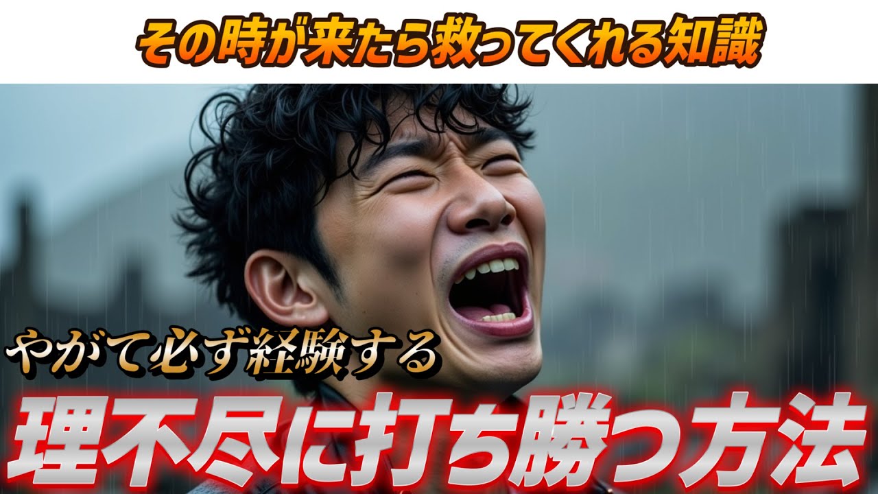 【誰もが一度は経験する】理不尽に打ち勝つ方法