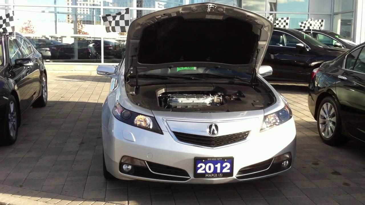 Запуск двигателя Acura TL AWD 2012 года и подробный обзор