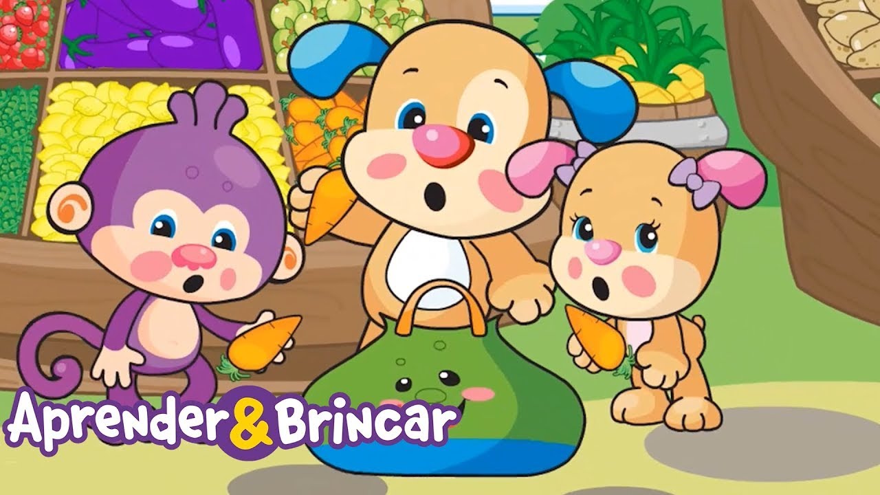 Compras de Cores | Aprender & Brincar clássico | Desenhos Animados | Para crianças
