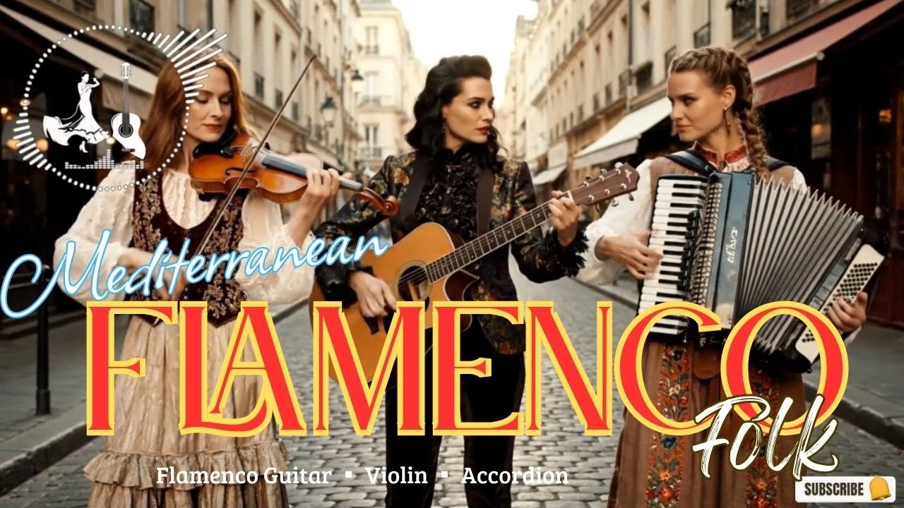 Mediterranean Romance 🌅 Flamenco Folk Orchestral | Guitar, Violin & Accordion