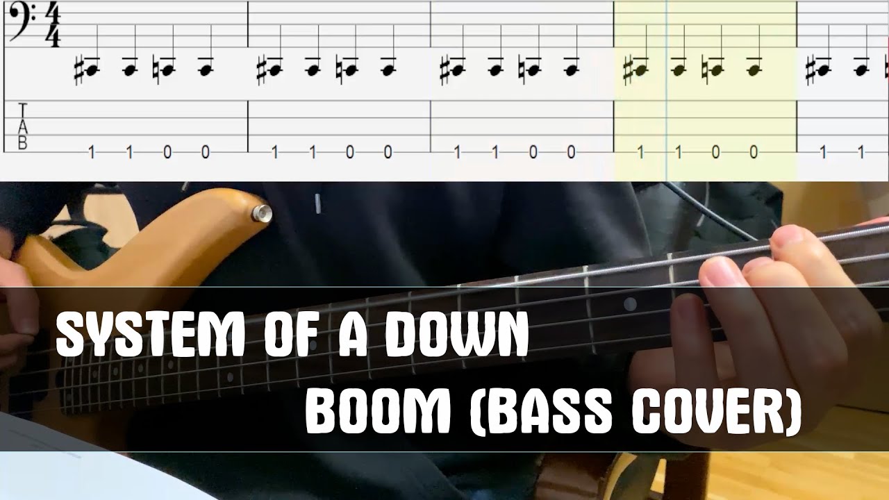 System of a down - Boom! (bass cover)