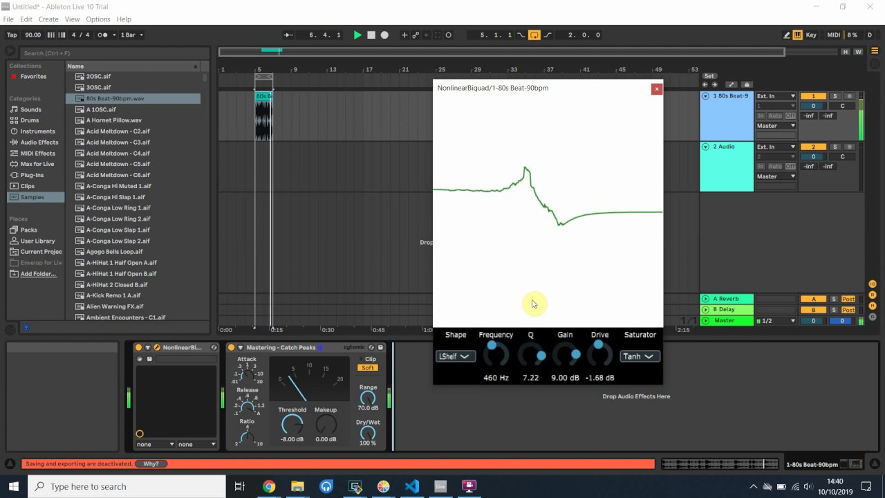 Nonlinear Biquad Filters Demo