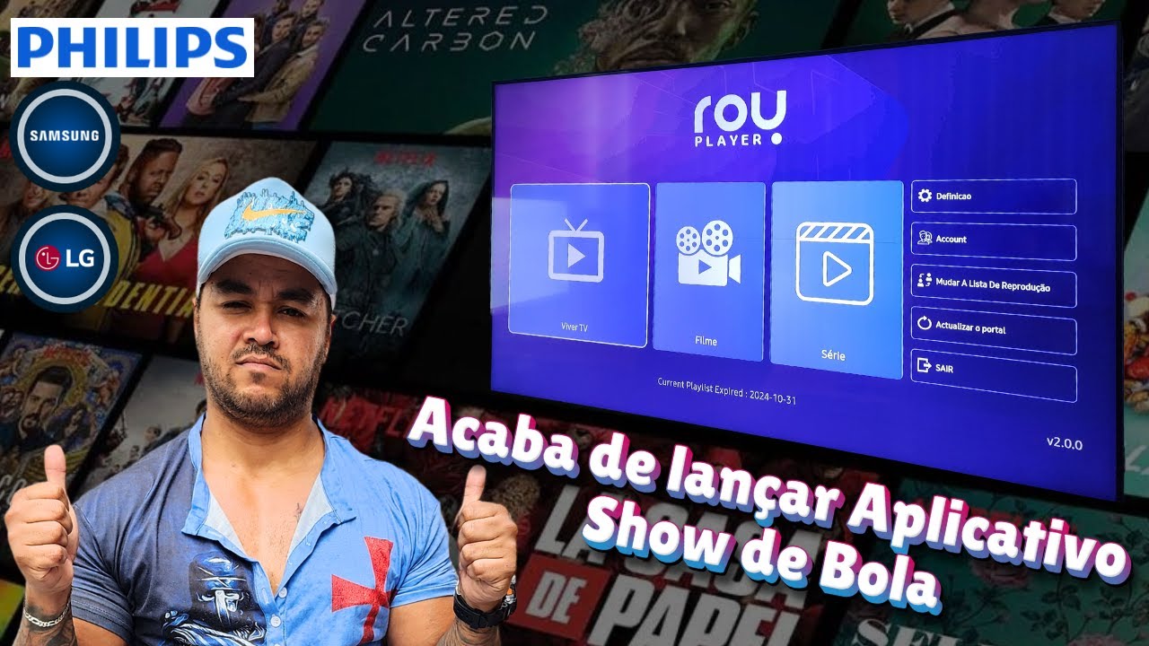 🔶️ Roy Player Novo Aplicativo de iptv Dispon&iacute;vel na Philips Samsung Lg SmartTV