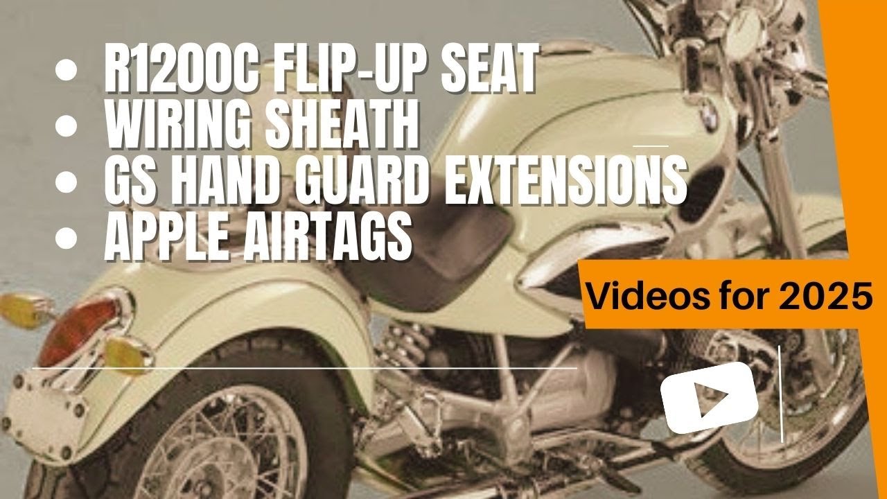 Planned jobs on BMW R1200c and R1250GSA for 2025