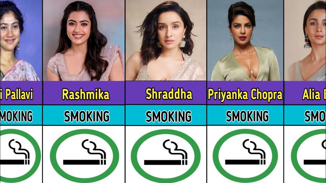 Famous Indian Actress Who Smoking Cigarette In Real Life 😱 | Rashmika Mandanna | Shraddha Kapoor
