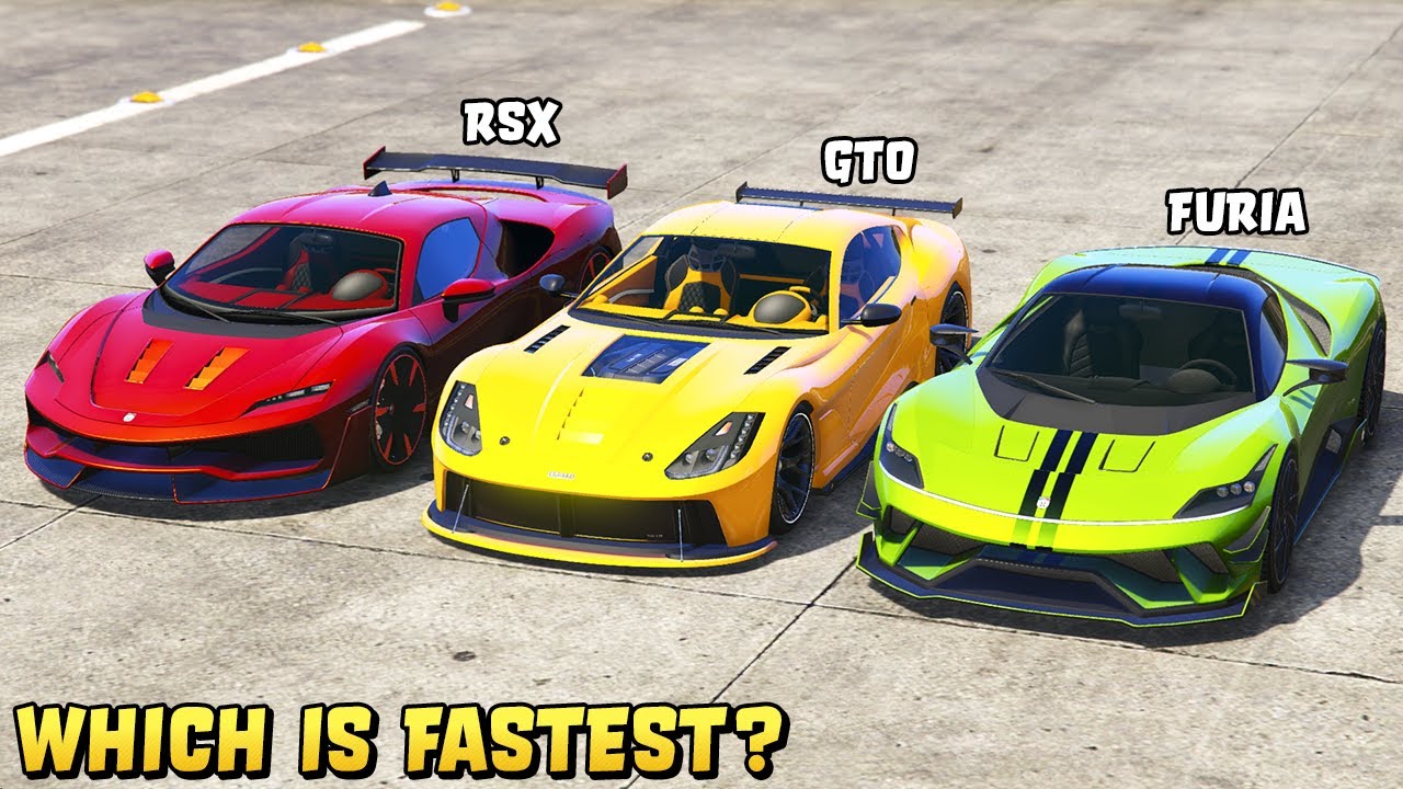 GTA 5 - ITALI RSX vs FURIA vs ITALI GTO - Which is Fastest?