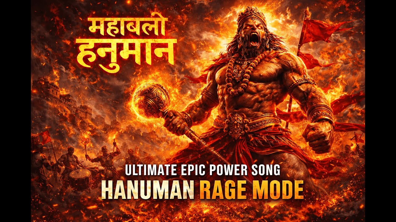 हनुमान Rage Mode 🔥 | Mahabali Hanuman Power Video | Divine Energy 4K