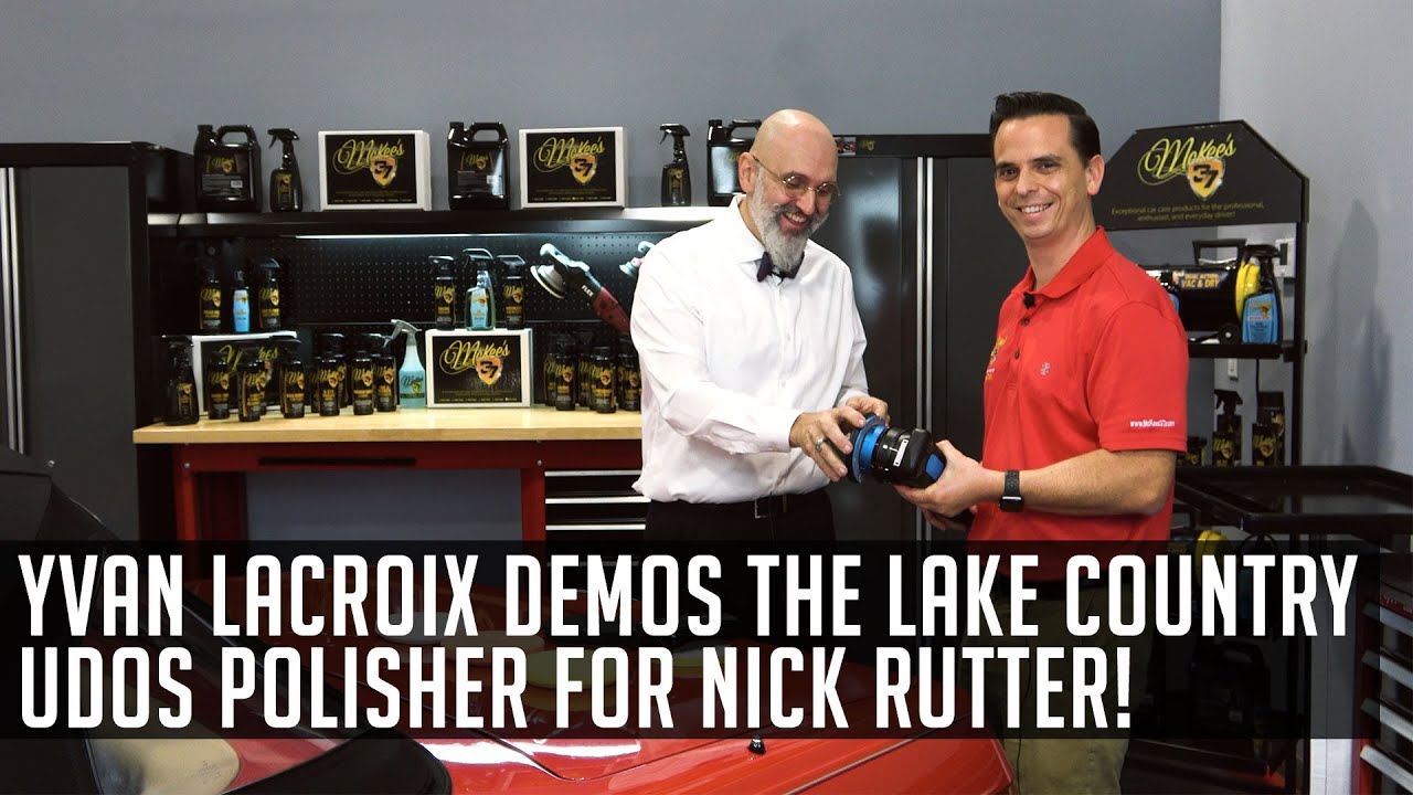 Yvan Lacroix demos the Lake Country UDOS Polisher for Nick Rutter!