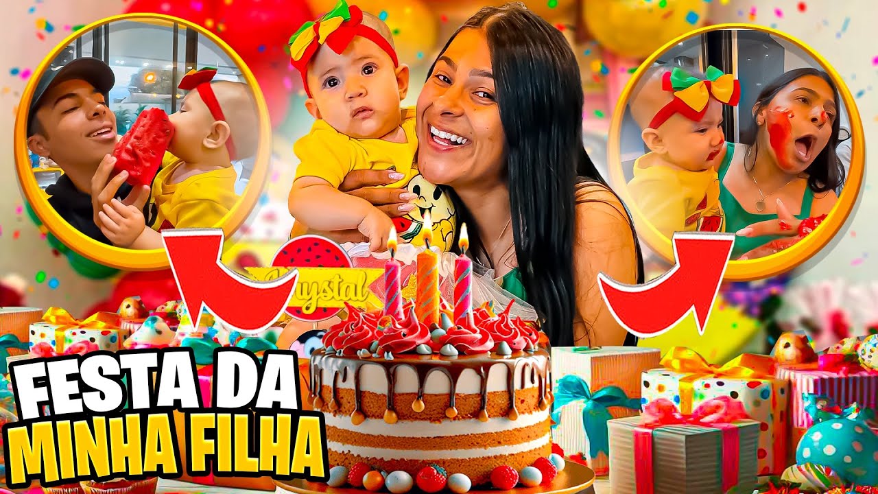 TUDO QUE ACONTECEU NA FESTA DA MINHA FILHA ADOTIVA ! ELA NAO GOSTOU!* chorou muito!😰😢