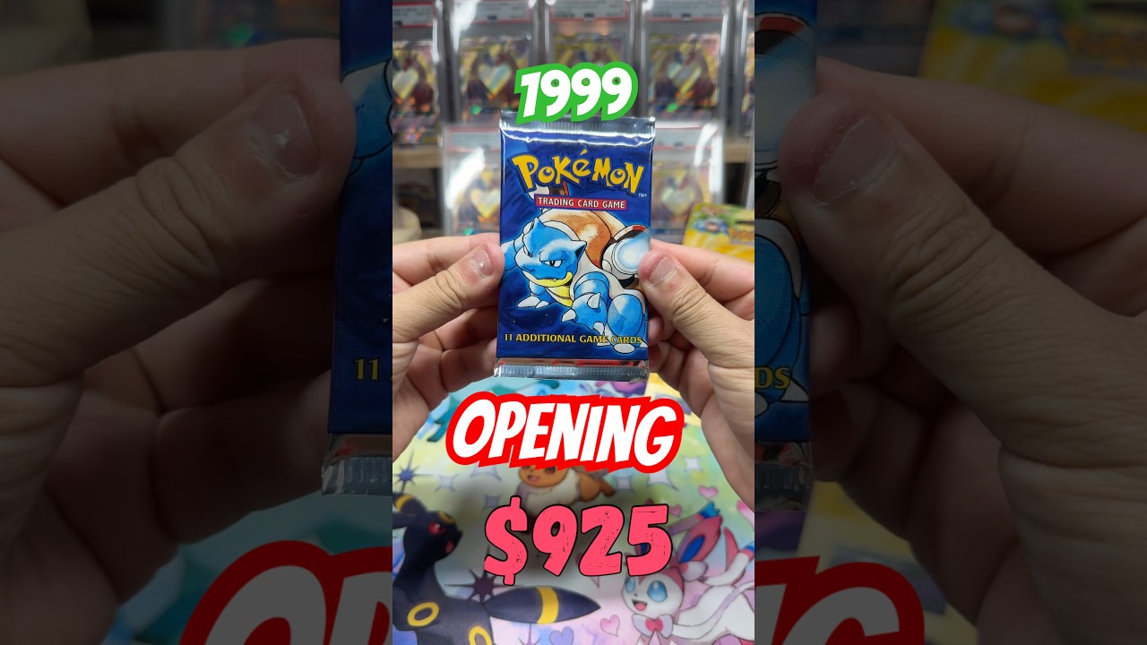 Opening a Vintage Pok&eacute;mon Pack From 1999! #packopenning #pokemontcg #pokemon