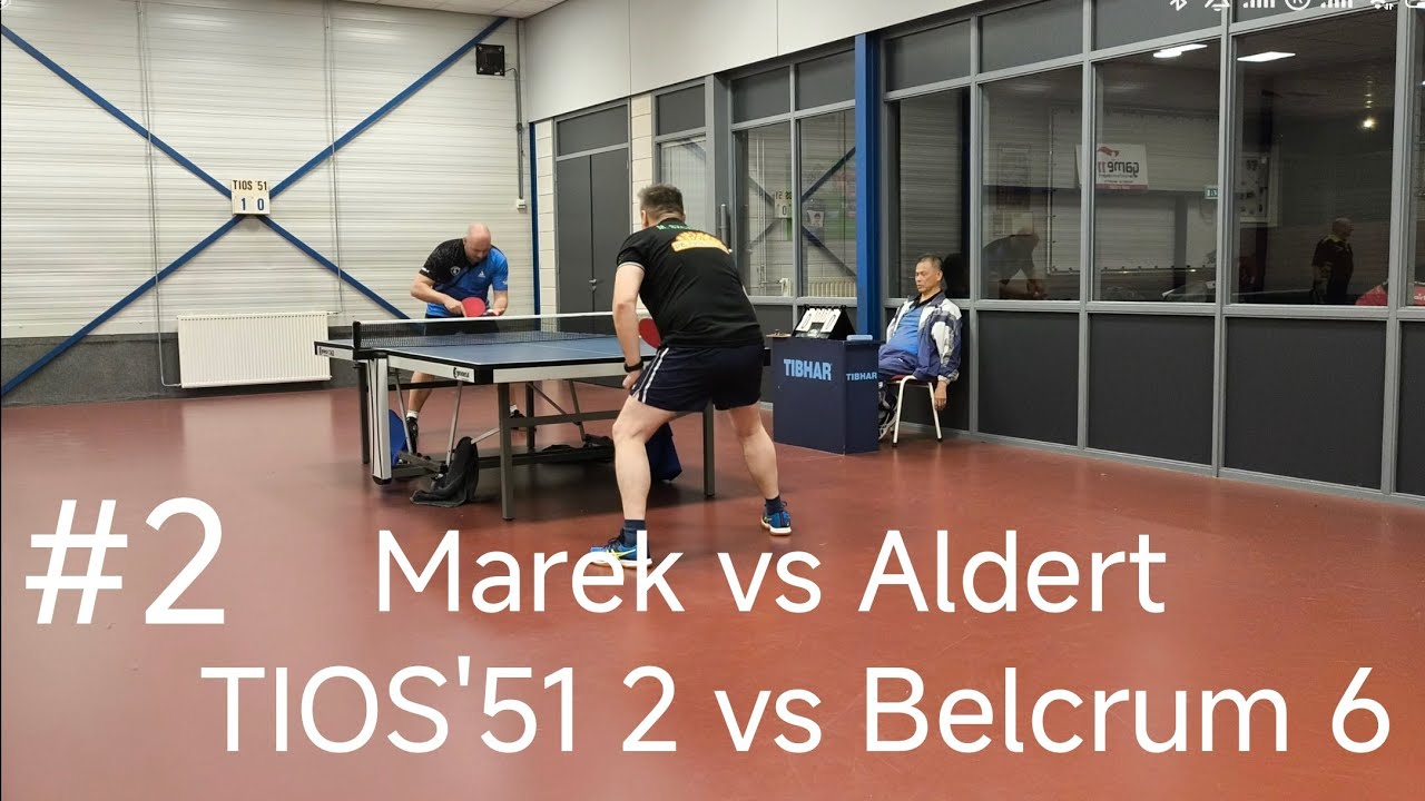 NTTB ZUID-WEST*2025*2e Klasse TIOS'51 2 Tilburg vs Belcrum 6 Breda Marek vs Aldert Spel 2 4K 👾👻🏓👊